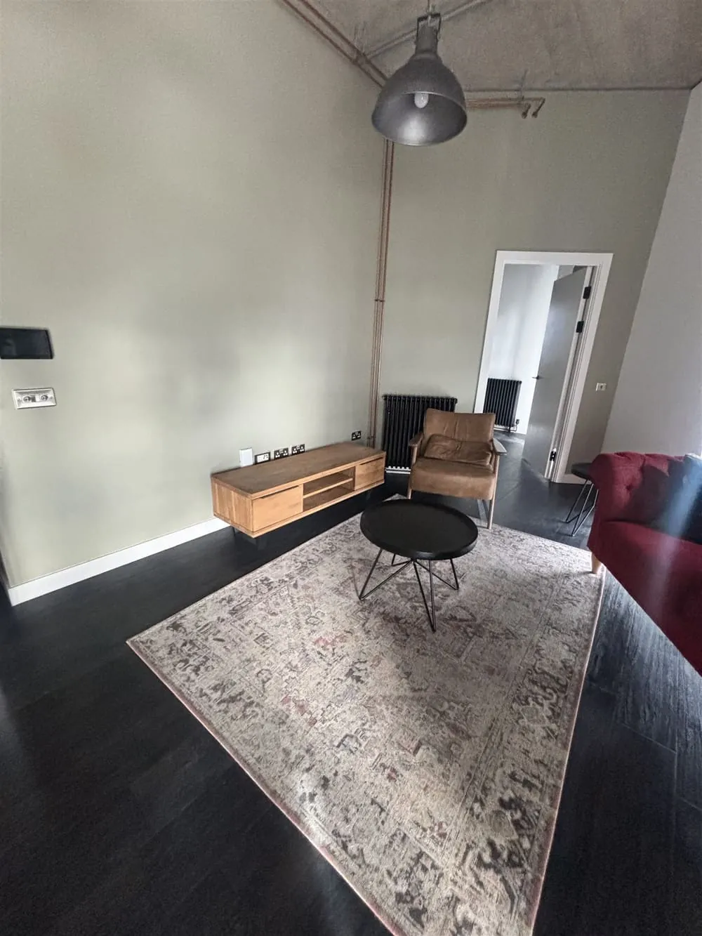 Lewisham flat living room after end-of-tenancy deep clean